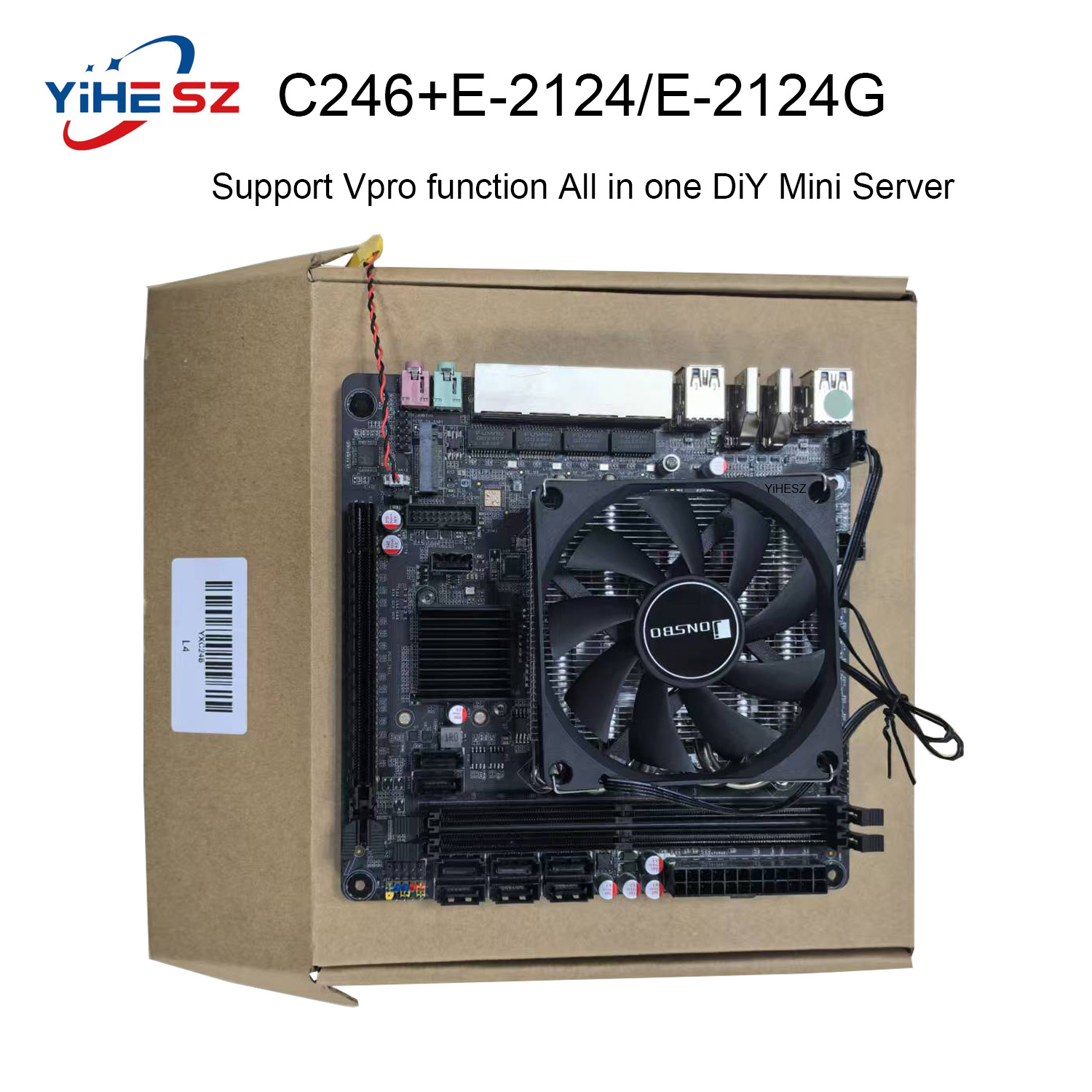 Nas Motherboard 8 Sata Mini Itx - E-2124/2124G C246 Vpro NAS Материнская плата